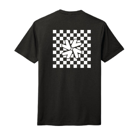 Checkered Good Vibes Club Black Tee