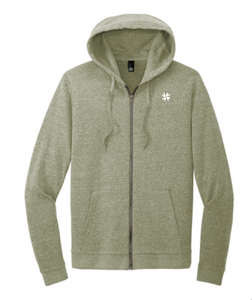 Full-Zip Hoodie with Embroidered Pinwheel