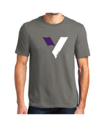 Load image into Gallery viewer, V is for Vibrant Tee (Purple, Green, Grey)
