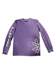 Side Hit Pinwheel | Comfort Colors Grape Long Sleeve