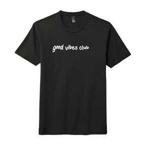 Checkered Good Vibes Club Black Tee
