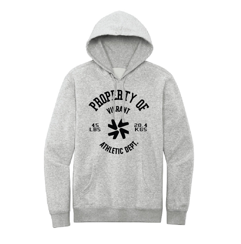 Vibrant Athletic Dept. Grey Hooded Sweatshirt