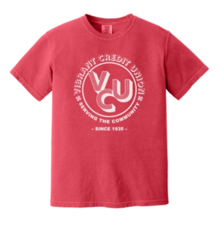 VCU Seal | Comfort Colors Crimson Tee