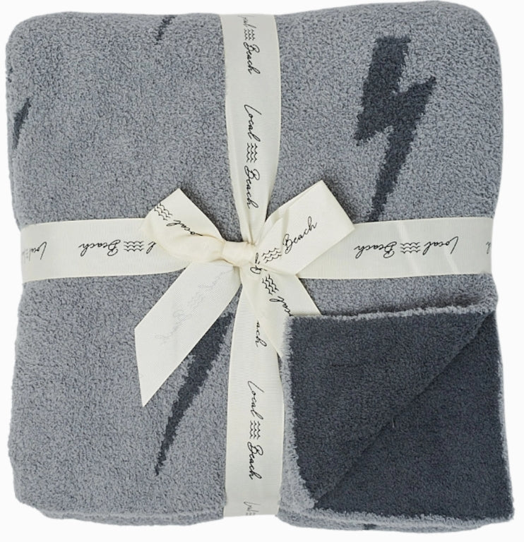The Tiffany | Luxe Lightning Bolt Blanket