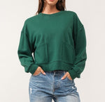 Load image into Gallery viewer, Front Pocket Sweatshirt | Dark Green
