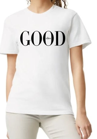 Good Vibes Vouge Font Tee