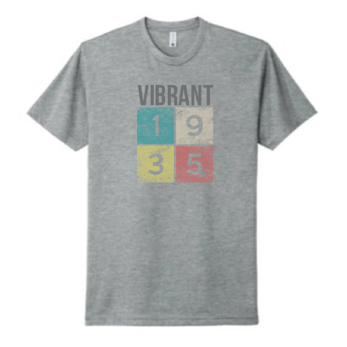 Vibrant 1935 Block Grey Tee