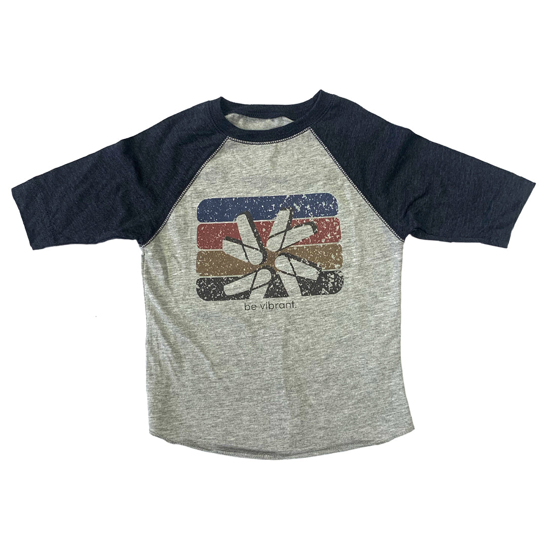 Kid's Be Vibrant Raglan Tee