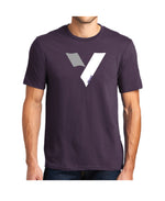 Load image into Gallery viewer, V is for Vibrant Tee (Purple, Green, Grey)
